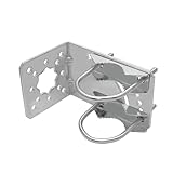 EEL Halterung für Traufe oder flach für Oberflächenmontage, für den Außenbereich geeignet für raue Wetterbedingungen, kompatibel mit Starlink Dish – kurzes Wandmontage-Set