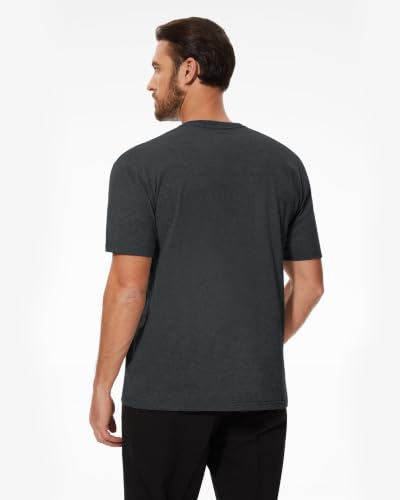 Image of Mens T-Shirts Crew Neck Shirts Athletic Fitted Plain Basic Tees Soft Cotton Blend Comfort T Shirts for Men