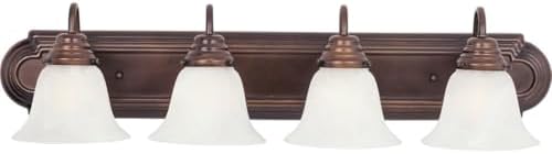 Maxim Essentials-4 Light Early American Bath Vanity in Early American style-30 Inches Wide by 7 inches high-Oil Rubbed Bronze