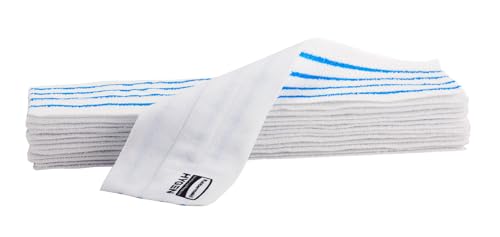Image of Rubbermaid HYGEN Disposable Microfiber Pad 18 Quick Connect Mop System 50 Count (Pack of 3) with Scrubbing Stripes for Multi-Surface Dry & Wet Cleaning