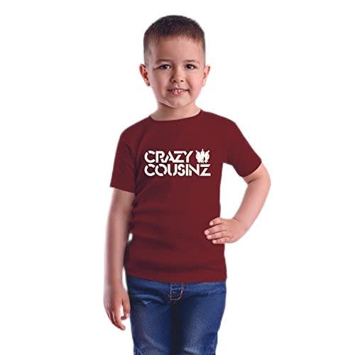Image of Feel Good Crazy Cousins Family Matching Cotton Multi Colored Printed T-Shirt