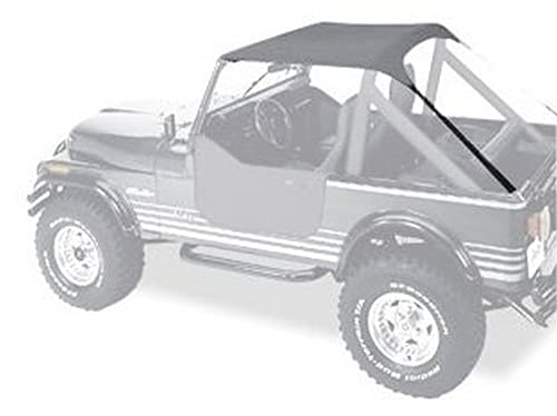 Bestop Traditional Bikini - Jeep '76-86 CJ7 / '81-85 Scrambler CJ8 / '87-91 Wrangler YJ (Charcoal/Gray)