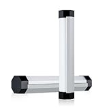 Smart Portable Magnetic 4-Level Brightness with Flash Mode Rechargeable LED Flashlight / Lantern, Black