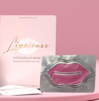 Lip Mask by Lipciouss - Hydration & Rejuvenation for Dry & Chapped Lips with Collagen, 5 Count Pack of 1