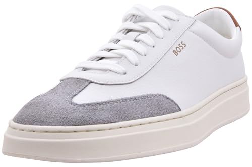 Image of BOSS Men's Kieran Smooth Leather Tennis Sneaker