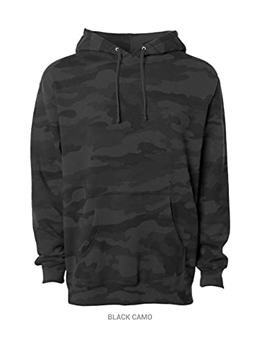 Independent Trading Co. - Heavyweight Hooded Sweatshirt - IND4000-2XL - Black Camo2