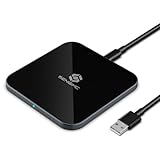 SENGiMC 15W Max Tragbarer Drahtloser Ladegerät, 2-in-1 Ultra Dünn für iPhone 17/16/15/14/13/12 & Samsung Galaxy S25/S24/S23/S22/S21/S20, AirPods kompatibel