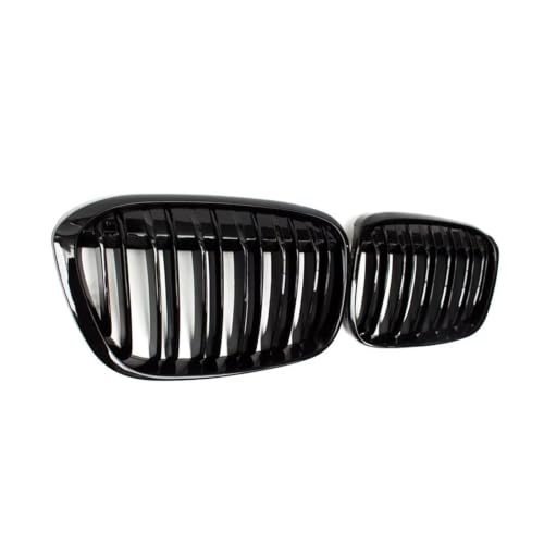 Grille calandre avant haut de gamme double lamelles en ABS pour BMW X1 F48 F49