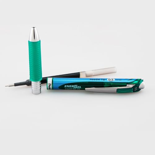 Pentel EnerGel 0.5mm punta fina con tinta verde 6 unidades miniatura 7