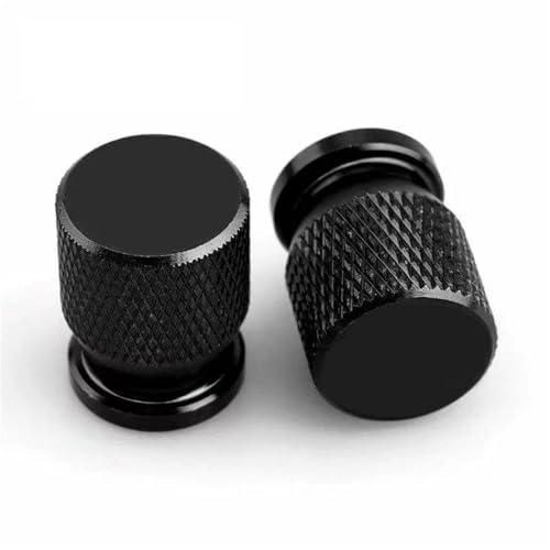 Bouchons de valve pneu moto aluminium Kawasaki ZR-7 finition Nero