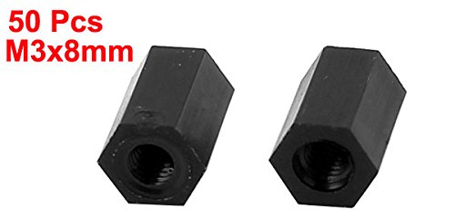 Amazon | uxcell 六角スタンドオフスペーサー M3x8mm ナイロン PCB