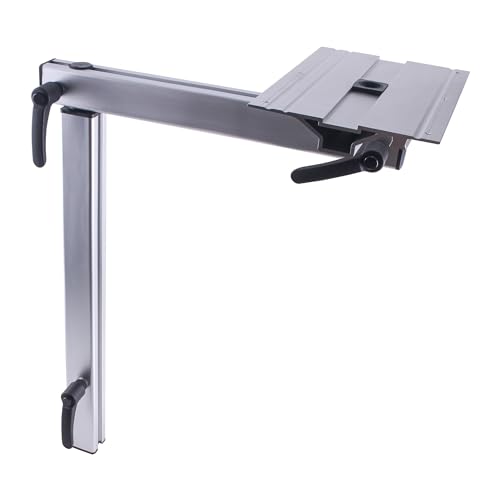 CNCYEAH 1 pied de table amovible en alliage d'aluminium rotatif à 360° pour canapé, mur ou caravane, camping-car, 40 x 65 x 10 cm