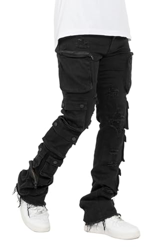 Men's Konrad Cargo Stacked Flare Jean - Main Image