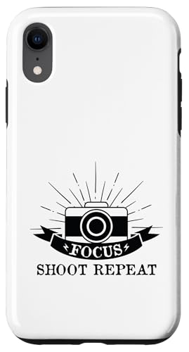 Focus Shoot Repeat Photography Camera Enthusiast Funny Click �X�}�z�P�[�X iPhone XR �p