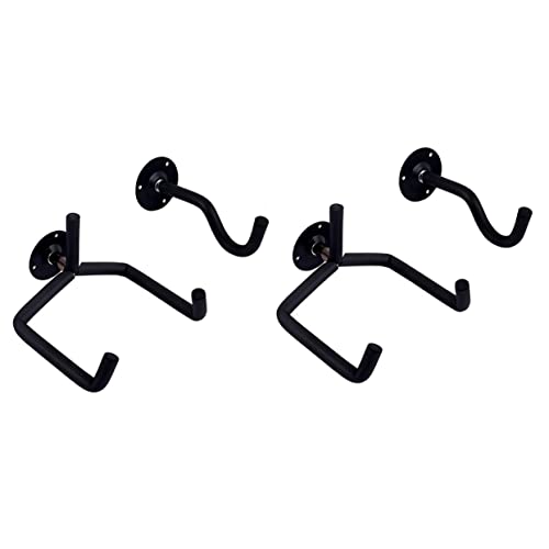 Milisten 4 Pçs O Suporte Para Guitarra Horizontal Ukulele Elétrico Seu Suporte De Metal Preto Parede