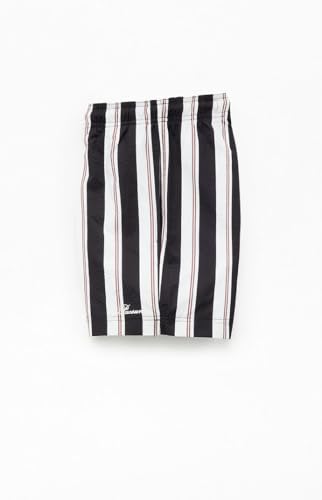 PacSun Men's Basket Dark Striped 4.5" Swim Trunks3