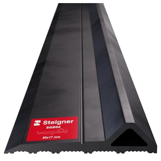 STEIGNER Garagentor Dichtung unten Premium-EPDM 3m passend für Hörmann | wasserdicht Zugluftstopper | wetterfest UV-beständig SGD04