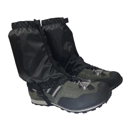 mioosho Gaiters for Hiking Boot and Shoe, Adjustable Leg Gaiters for Men Women, Watertight Gaiters for Snow Skiing, Snowshoeing