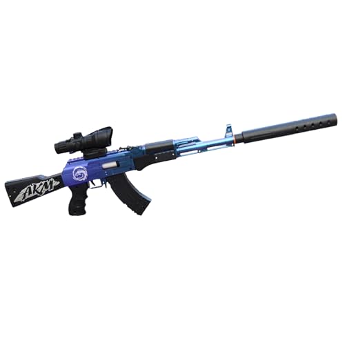 E-Thol AKM Lanceur de douilles Soft-Head Pistolet jouet pour enfants | Modèle détachable | Incl. 5 munitions Soft-Head | Jouet revolver sûr avec design...