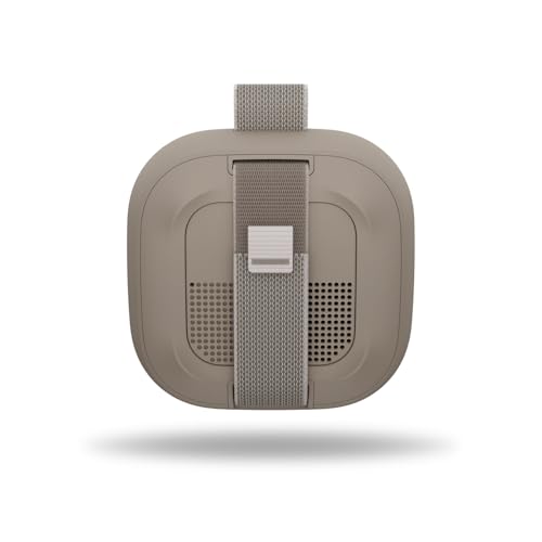 Image of Bose SoundLink Micro Portable Bluetooth Speaker (2nd Gen), Wireless Outdoor Speaker, Up to 12 Hours Battery Life, Waterproof and Dustproof, Sandstone
