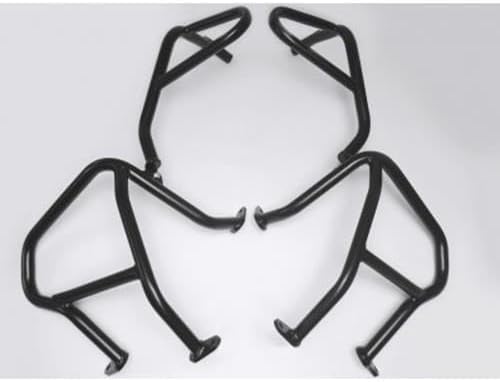 Frame Crash Bars Protectors Cages Upper+Lower Black CF46KD Compatible For BMW R1200GS LC Adventure 2013-2016