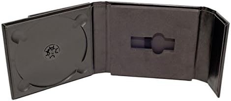 Wedding USB/DVD Leather Case with one opening for picture. Black