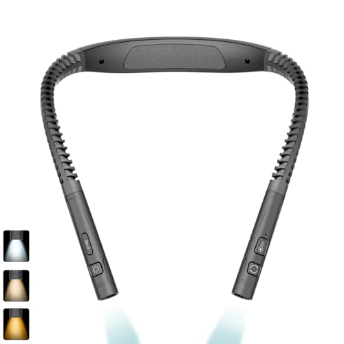 Lámpara de lectura para el cuello ajustable con batería de 1000 mAh