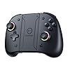 Controle sem Fio para Nintendo Switch Hall Effect Bluetooth, Vibração, Sensor de Movimento, Pega Confortável, Preto Básica