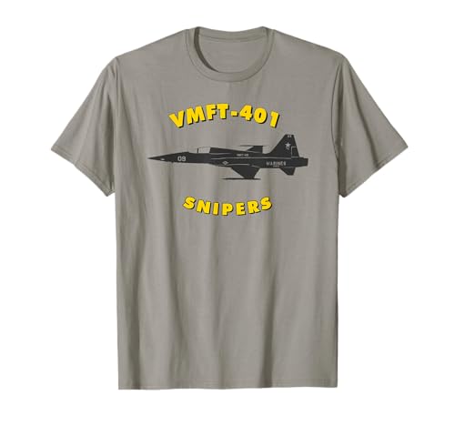 VMFT-401 Snipers F-5E Aggressor Jet Airplane Squadron T-Shirt