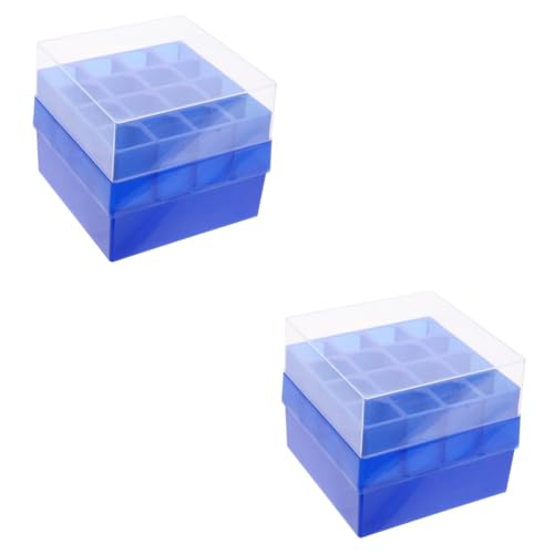 NAMOARLY 2pcs Microcentrifuge Tube Freezer Storage Rack 50ml Test Tube Holder Plastic Storage Organizer Freezer Organizer