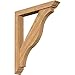 Ekena Millwork BKT0604X36X44FST01SWR Funston Traditional Smooth Bracket w/Offset Brace, Western Red Cedar