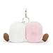 Jellycat Amuseables Pair of Marshmallows Bag Charm, 3.5 inches - Food Plush Keychain - Great Gift Idea