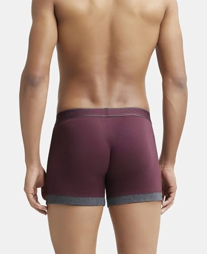 Image of Jockey 1017 Men's Super Combed Cotton Rib Solid Boxer Brief with Stay Fresh Properties