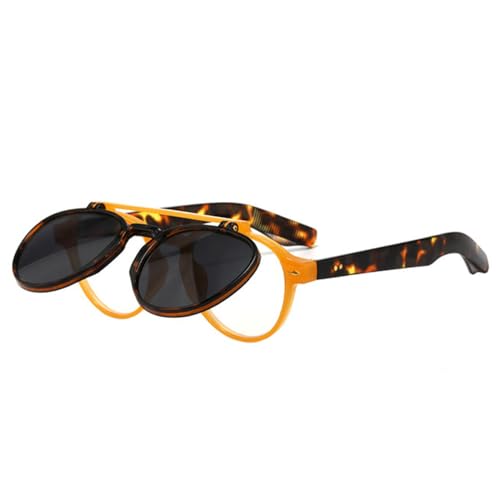 Lunettes de soleil ovales expression rétro punk pour affirmer votre style