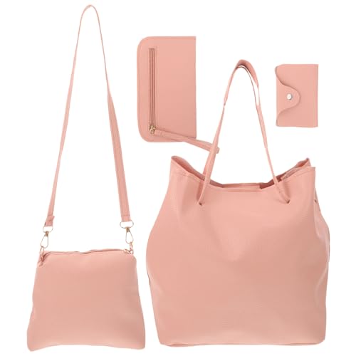 Conjunto de 4 bolsos para mujer GALPADA: tote, clutch y más, en poliuretano, versátiles para uso diario, viaje y trabajo miniatura 1