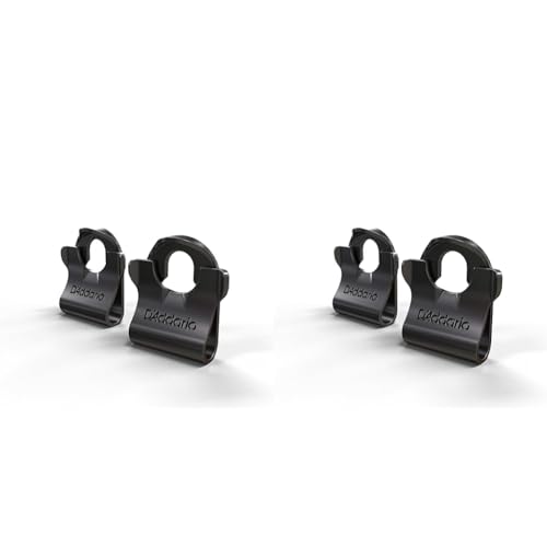 Planet Waves D'Addario Serrure à sangle à double verrouillage, noir (Lot de 2)