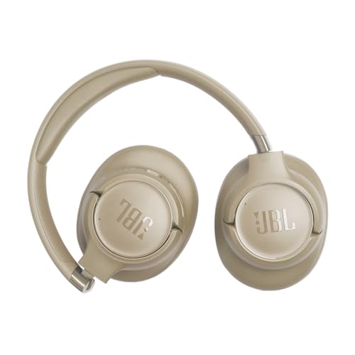 Image of JBL Tune 780 NC Wireless Supra-Ear Headphones, Up to 76 Hour Battery Life, Adaptive Noise Reduction, Smart Ambient, Google Fast Pair, Microsoft Swift Pair, Beige