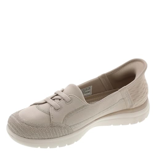 Skechers Women's Slip-ins: On-The-Go Flex - Top Notch Loafer Flat, Taupe, 11