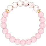 [Healing Trust] Rose Quartz Bracelet For Women, Rose Quartz Crystal, Pink Opal Peru, Hematite Bracel