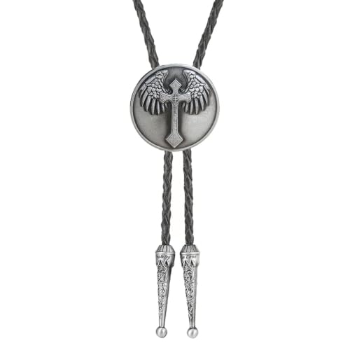 Image of USA 250th Anniversary Western Cowboy Patriotic Eagle Bolo Tie | Premium braided leather, anti-tarnish alloy pendant, adjustable sliding clasp, patriotic bolo tie for USA 250th Anniversary