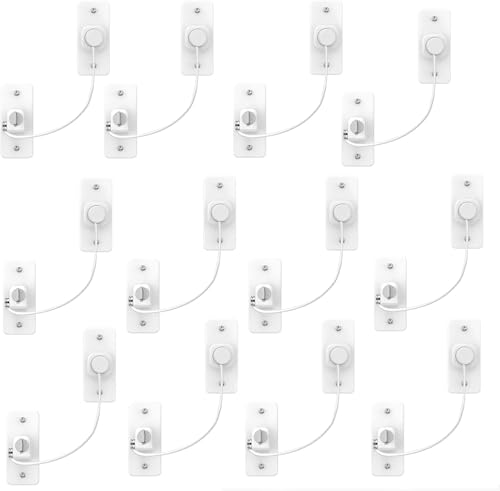 eSynic 12 Pack Window Locks for Upvc Windows Self Adhesive No Drill