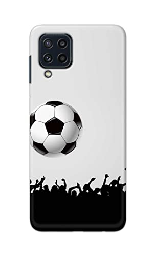 Image of Printed Hard Back Cover Case for Samsung Galaxy M32 4G | Samsung Galaxy M32 Prime Edition Back Cover (Football Icon) -702