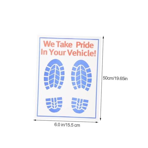 Alfombrillas de papel kraft POPETPOP resistentes al agua para suelo de coche pack de 25 2