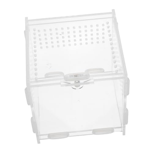 TOBBOMEY 爬虫類ペットテラリウム アクリル孵化コンテナ 透明テラリウム容