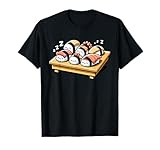 Sushi Dormir Sushi Rolls Japonés Kawaii Nigiri Maki-Rolls Camiseta