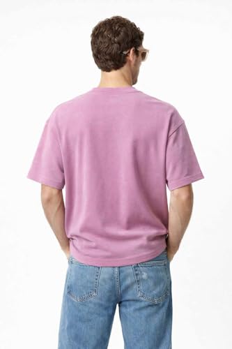 Image of Men's Oversized T-Shirt, Cotton Blend, Soft Fabric, Crew Neck, Short Sleeve