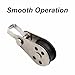 Pack of 2 Pulley Blocks for Cranes, Heavy Duty Made of Corrosion-Resistant 316 Stainless Steel for Cables and Ropes, Suitable for Marine, Chemical Plants and Industrial Applications