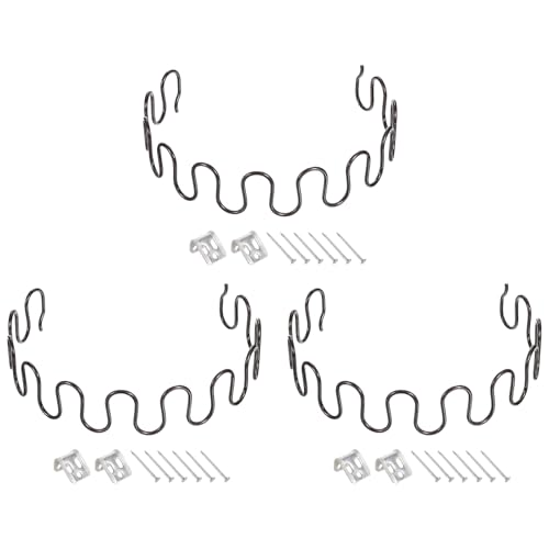 sourcing map Lot de 3 kits de réparation de ressorts d'ameublement, 50 cm avec clips et clous pour meubles, canapés, fauteuils inclinables
