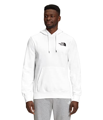 THE NORTH FACE Men's Box NSE Pullover Hoodie, TNF White/TNF Black, Large