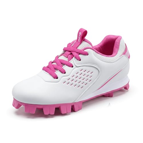 Kids Baseball Cleats for Boys and Girls, Lightweight Youth Softball Shoes